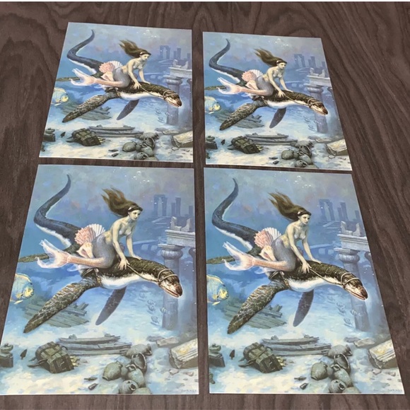 VTG DRAGON TALES “Ride To Atlantis” Greeting Cards - Picture 4 of 4